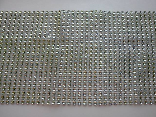 Light Green Mesh Bling - Click Image to Close